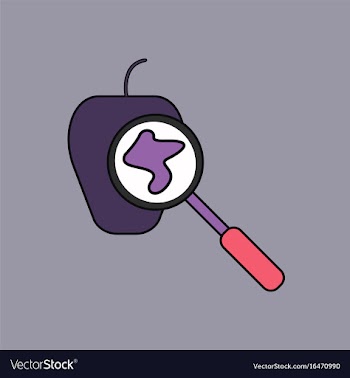 Flat icon design collection laboratory magnifier vector image