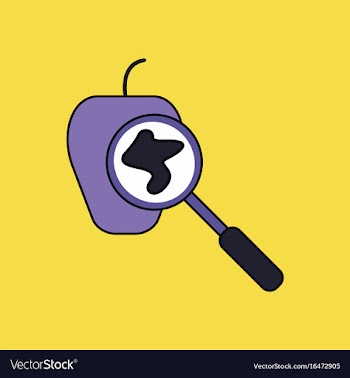 Flat icon design collection laboratory magnifier vector image