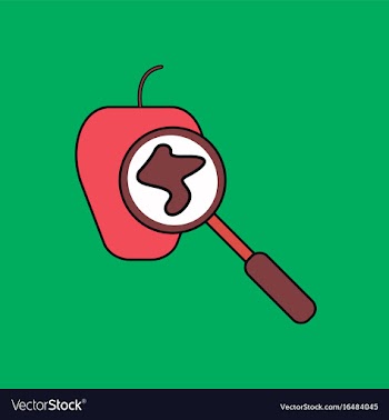 Flat icon design collection laboratory magnifier vector image