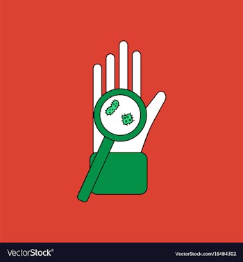 Flat icon design collection laboratory magnifier vector image