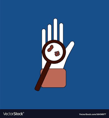 Flat icon design collection laboratory magnifier vector image