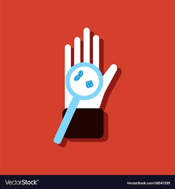 Flat icon design collection laboratory magnifier vector image