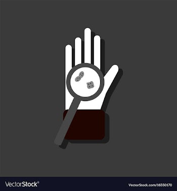 Flat icon design collection laboratory magnifier vector image