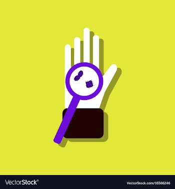 Flat icon design collection laboratory magnifier vector image