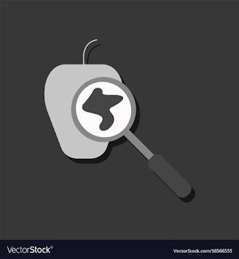 Flat icon design collection laboratory magnifier vector image