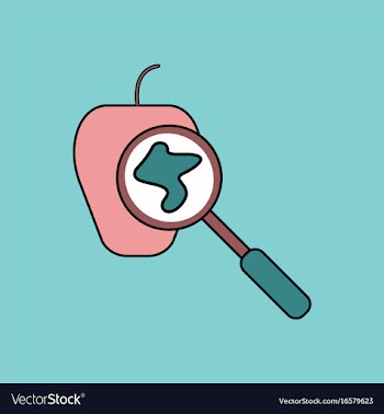 Flat icon design collection laboratory magnifier vector image