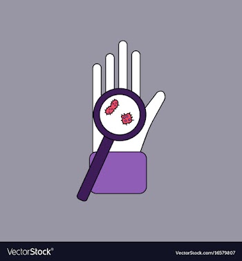 Flat icon design collection laboratory magnifier vector image