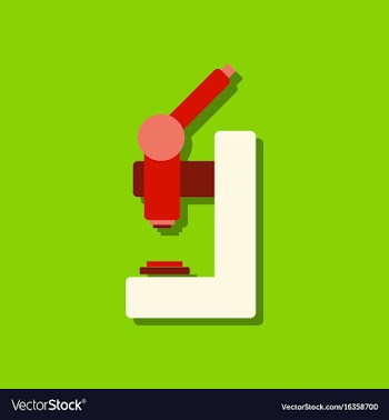 Flat icon design collection laboratory microscope vector image