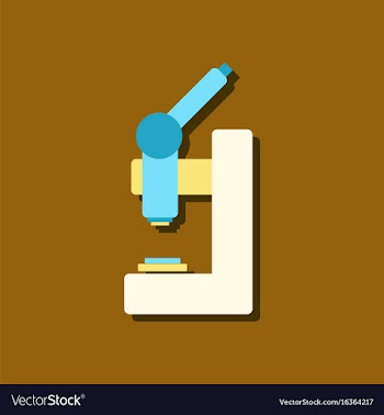 Flat icon design collection laboratory microscope vector image