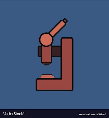 Flat icon design collection laboratory microscope vector image