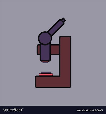 Flat icon design collection laboratory microscope vector image