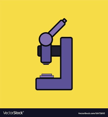 Flat icon design collection laboratory microscope vector image