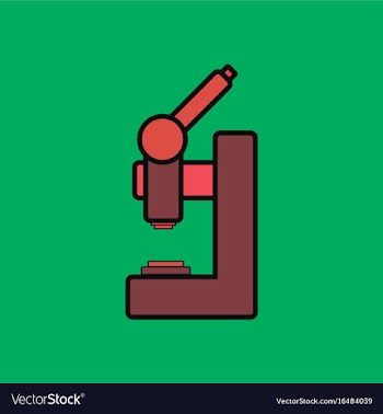 Flat icon design collection laboratory microscope vector image