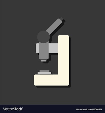 Flat icon design collection laboratory microscope vector image