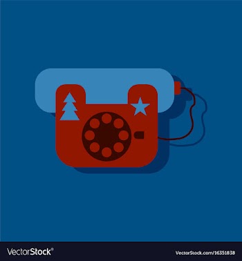 Flat icon design collection landline phone in vector image