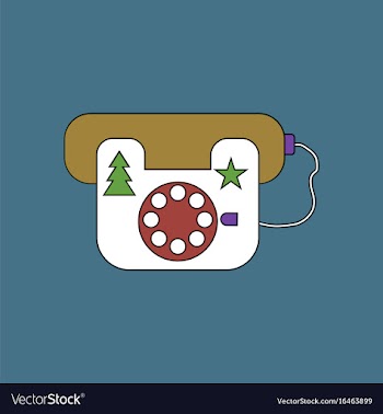 Flat icon design collection landline phone vector image