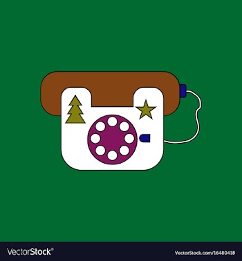 Flat icon design collection landline phone vector image