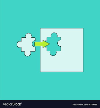 Flat icon design collection last piece puzzle vector image