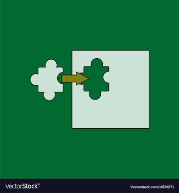 Flat icon design collection last piece puzzle vector image