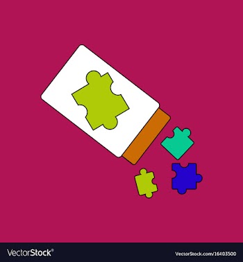 Flat icon design collection last piece puzzle vector image