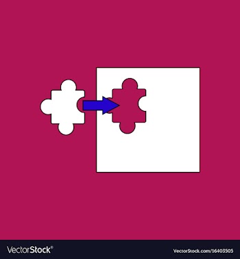 Flat icon design collection last piece puzzle vector image
