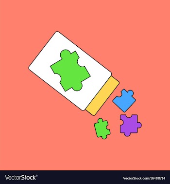 Flat icon design collection last piece puzzle vector image