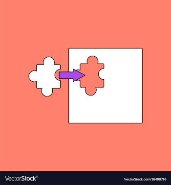 Flat icon design collection last piece puzzle vector image