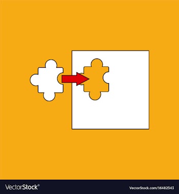 Flat icon design collection last piece puzzle vector image