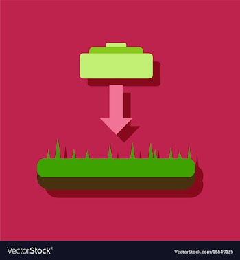 Flat icon design collection lay a mine in sticker vector image