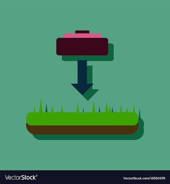 Flat icon design collection lay a mine in sticker vector image