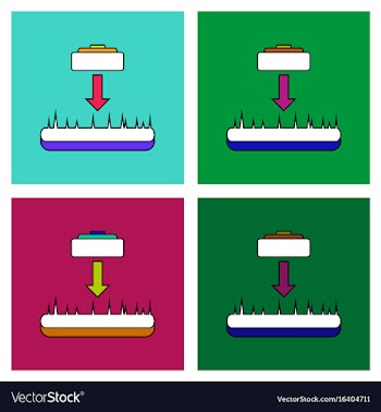 Flat icon design collection lay a mine vector image