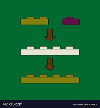 Flat icon design collection lego constructor vector image