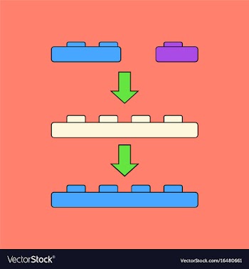 Flat icon design collection lego constructor vector image