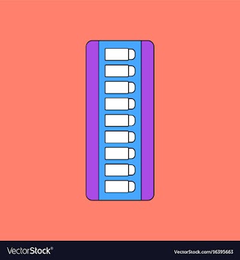 Flat icon design collection magazine with bullets vector image