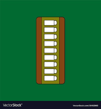 Flat icon design collection magazine with bullets vector image