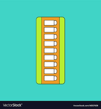 Flat icon design collection magazine with bullets vector image