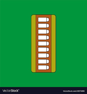 Flat icon design collection magazine with bullets vector image