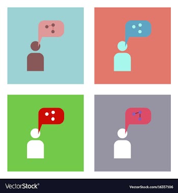 Flat icon design collection man silhouette and vector image