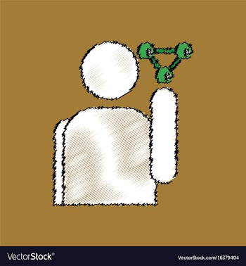 Flat icon design collection man silhouette and vector image
