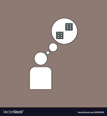 Flat icon design collection man silhouette think vector image