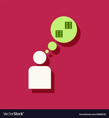 Flat icon design collection man silhouette think vector image