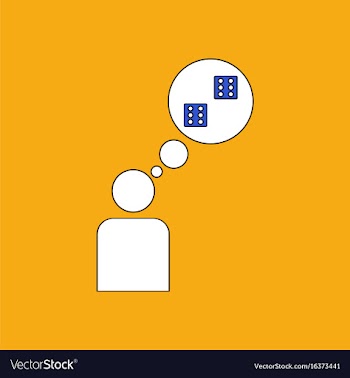 Flat icon design collection man silhouette think vector image