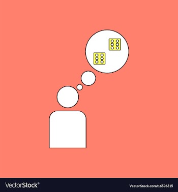 Flat icon design collection man silhouette think vector image