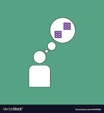 Flat icon design collection man silhouette think vector image