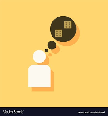Flat icon design collection man silhouette think vector image