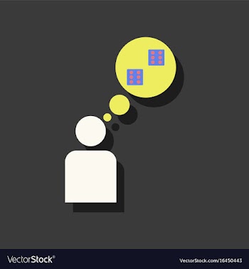 Flat icon design collection man silhouette think vector image
