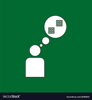 Flat icon design collection man silhouette think vector image