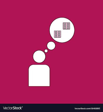 Flat icon design collection man silhouette think vector image