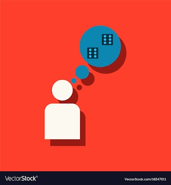 Flat icon design collection man silhouette think vector image