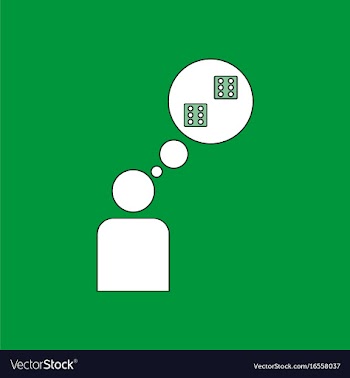 Flat icon design collection man silhouette think vector image